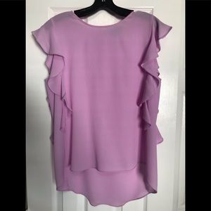 Cece Size M, light pink Women’s blouse with ruffle